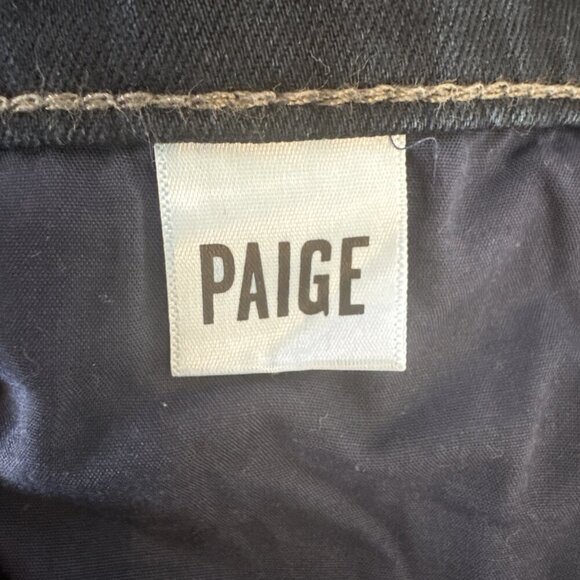 PAIGE jeans womans 34 dark wash, like new, croft, inseam 32, low rise - Picture 11 of 13